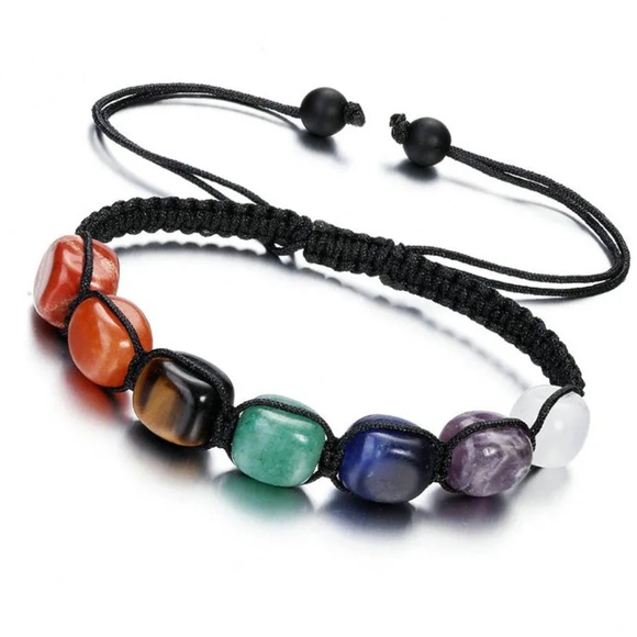 Earth Art hand crafted artisan Jewelry - Chakra gemstone bracelet